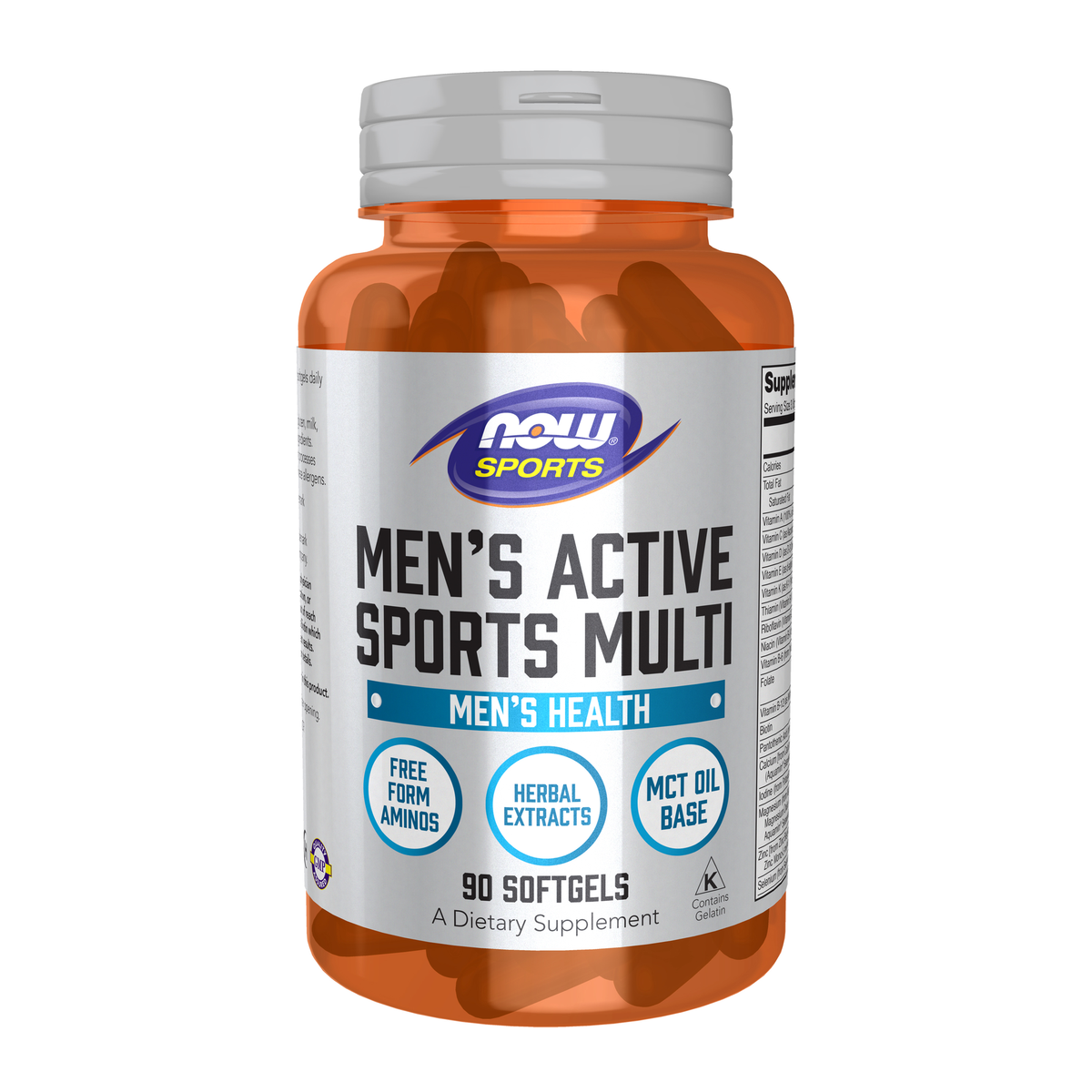 NOW Foods Men's Active Sports Multi - 90 Softgels / mężczyzn's Active Sports Multi - 90 kapsułek miękkich