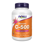 NOW Foods Vitamin C-500 Cherry Chewable - 100 Tablets / witamina C-500 Cherry do żucia - 100 tabletek