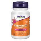 NOW Foods Vitamin D-3 2000 IU - 240 Softgels / witamina D-3 2000 j.m. - 240 kapsułek miękkich