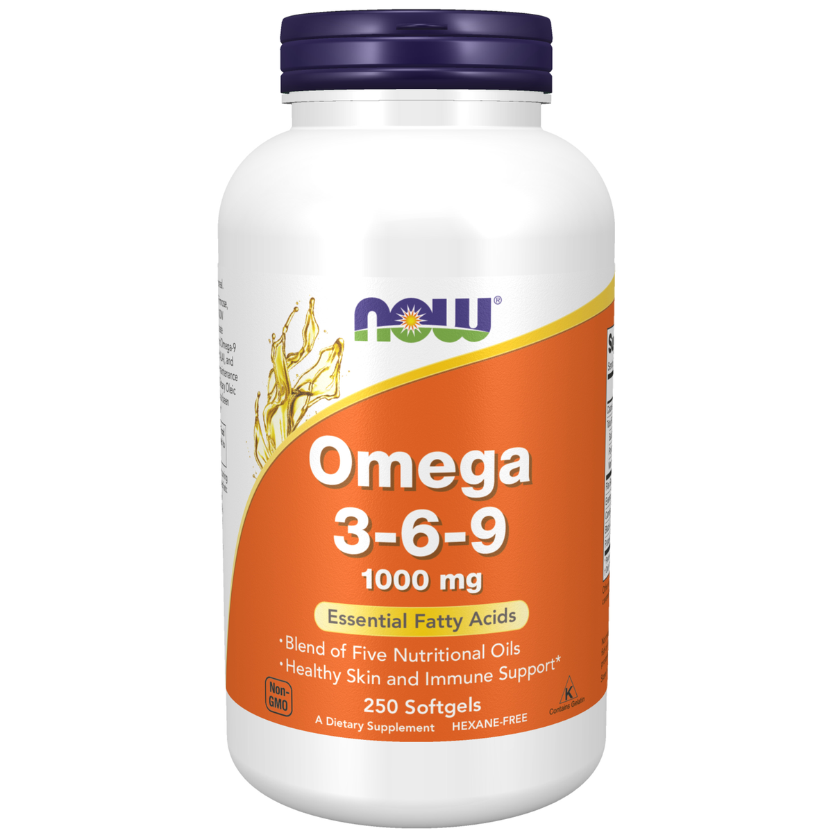 NOW Foods Omega 3-6-9 1000 mg - 250 Softgels / Omega 3-6-9 1000 mg - 250 kapsułek miękkich