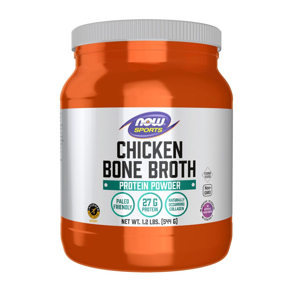 NOW Foods Bone Broth, Chicken Powder - 1.2 lbs. / kości Broth, Chicken proszek - 1.2 lb