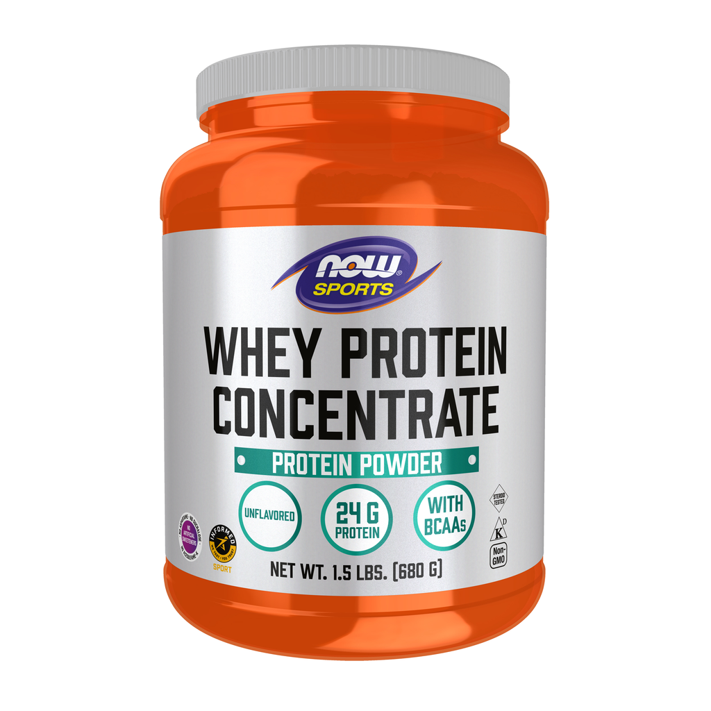 NOW Foods Whey Protein Concentrate Unflavored - 1.5 lbs. / białko serwatkowe Concentrate bez dodatków smakowych - 1.5 lb