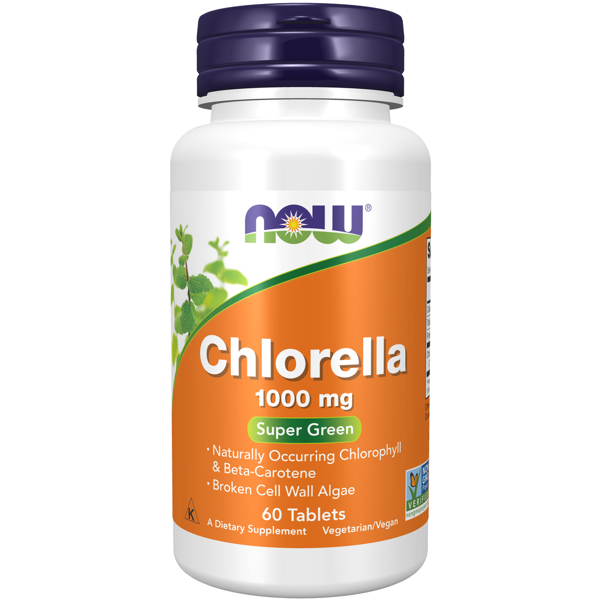 NOW Foods Chlorella 1000 mg - 60 Tablets / Chlorella 1000 mg - 60 tabletek