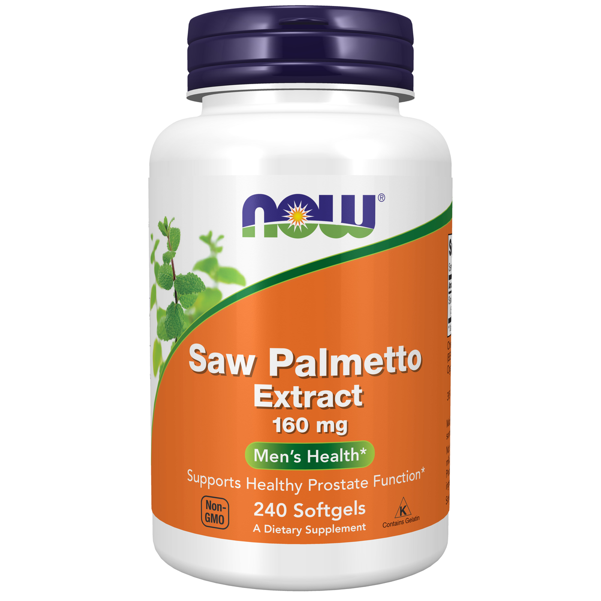 NOW Foods Saw Palmetto Extract 160 mg - 240 Softgels / palma sabałowa ekstrakt 160 mg - 240 kapsułek miękkich