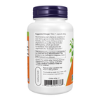 NOW Foods Tart Cherry 500 mg - 90 Veg Capsules – Left label / Etykieta producenta