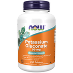 NOW Foods Potassium Gluconate 99 mg Vegetarian - 250 Tablets / glukonian potasu 99 mg wegetariański - 250 tabletek