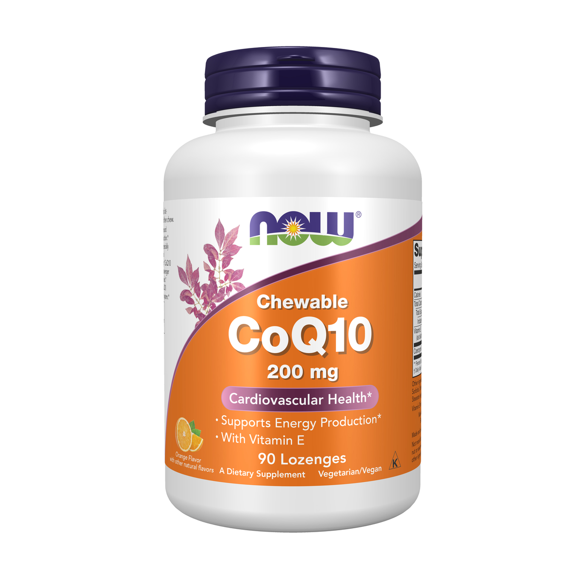 NOW Foods CoQ10 200 mg - 90 Lozenges / CoQ10 200 mg - 90 pastylek