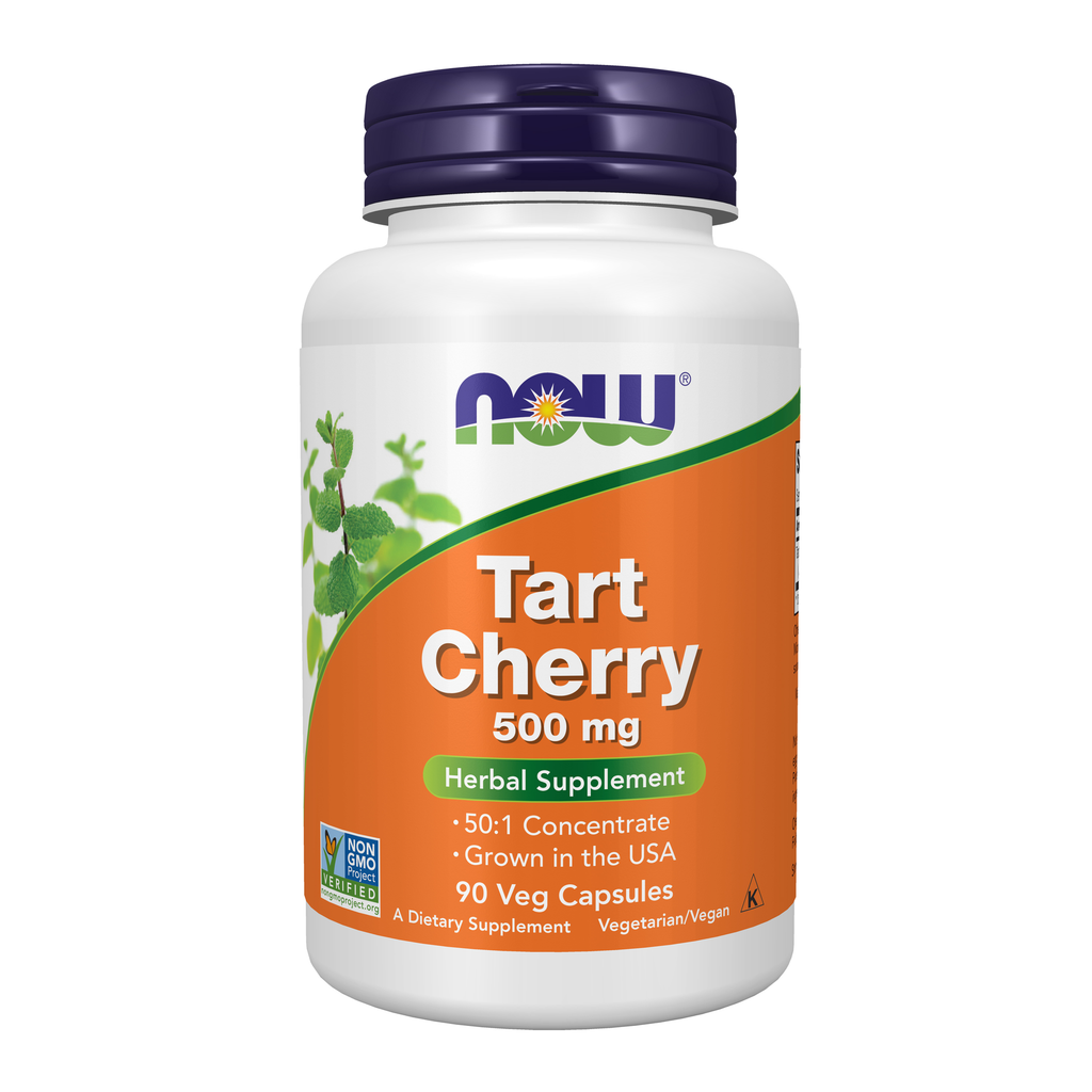 NOW Foods Tart Cherry 500 mg - 90 Veg Capsules / Tart Cherry 500 mg - 90 kapsułek roślinnych