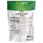 NOW Foods Walnuts, Raw & Unsalted - 12 oz. – Back label / Etykieta producenta