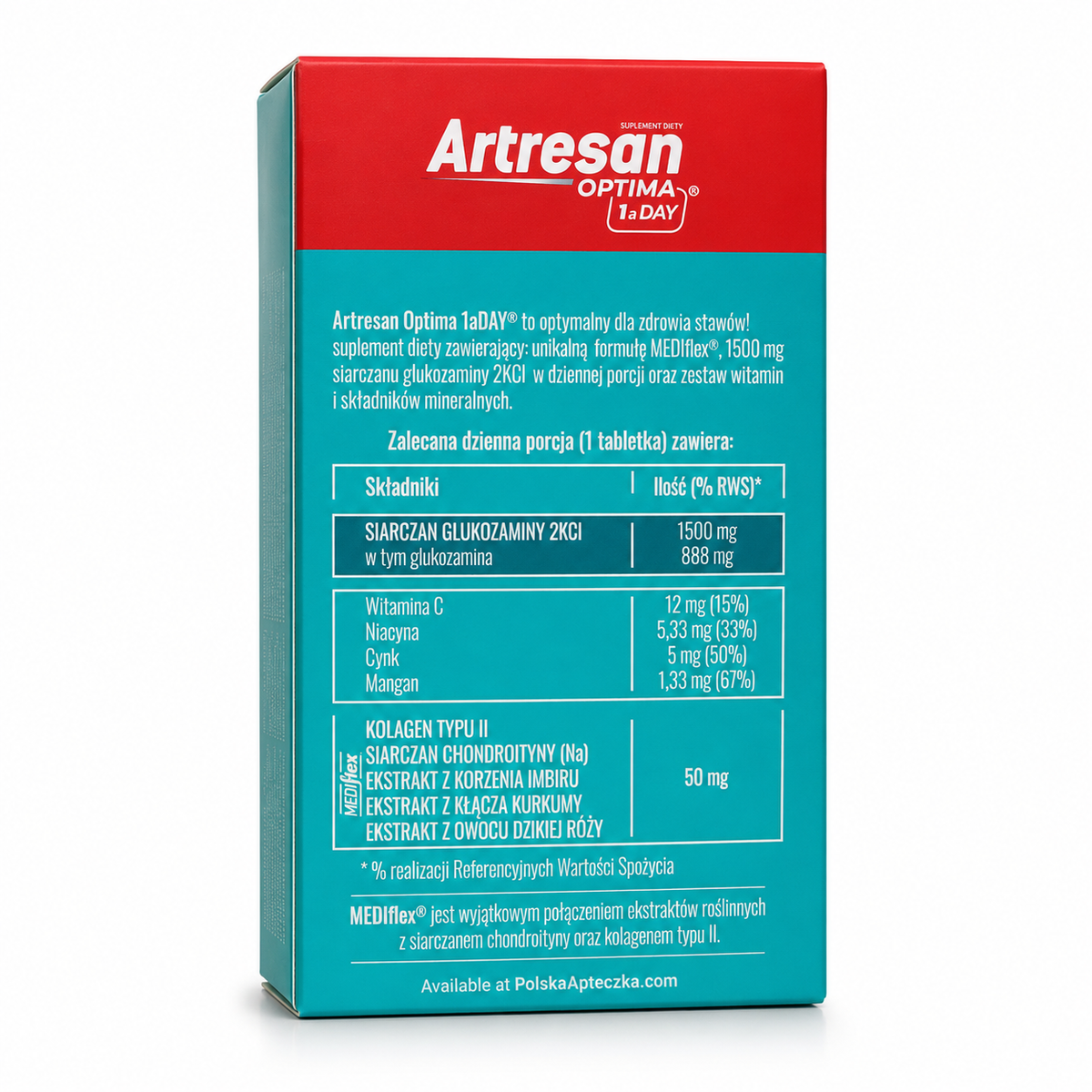 Artresan Optima 1-a-Day Glucosamine Joint Support 30 Tablets - Apteczka | Proton Nutrition