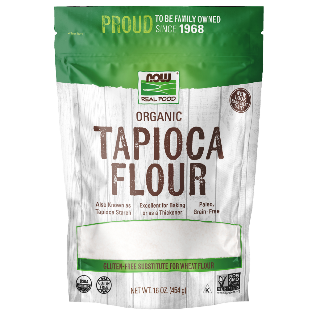 NOW Foods Tapioca Flour, Organic - 16 oz. / Tapioca Flour, produkt ekologiczny - 16 oz.