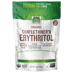 NOW Foods Confectioner's Erythritol, Organic Powder - 1 lb. / Confectioner's erytrytol, produkt ekologiczny proszek - 1 lb.