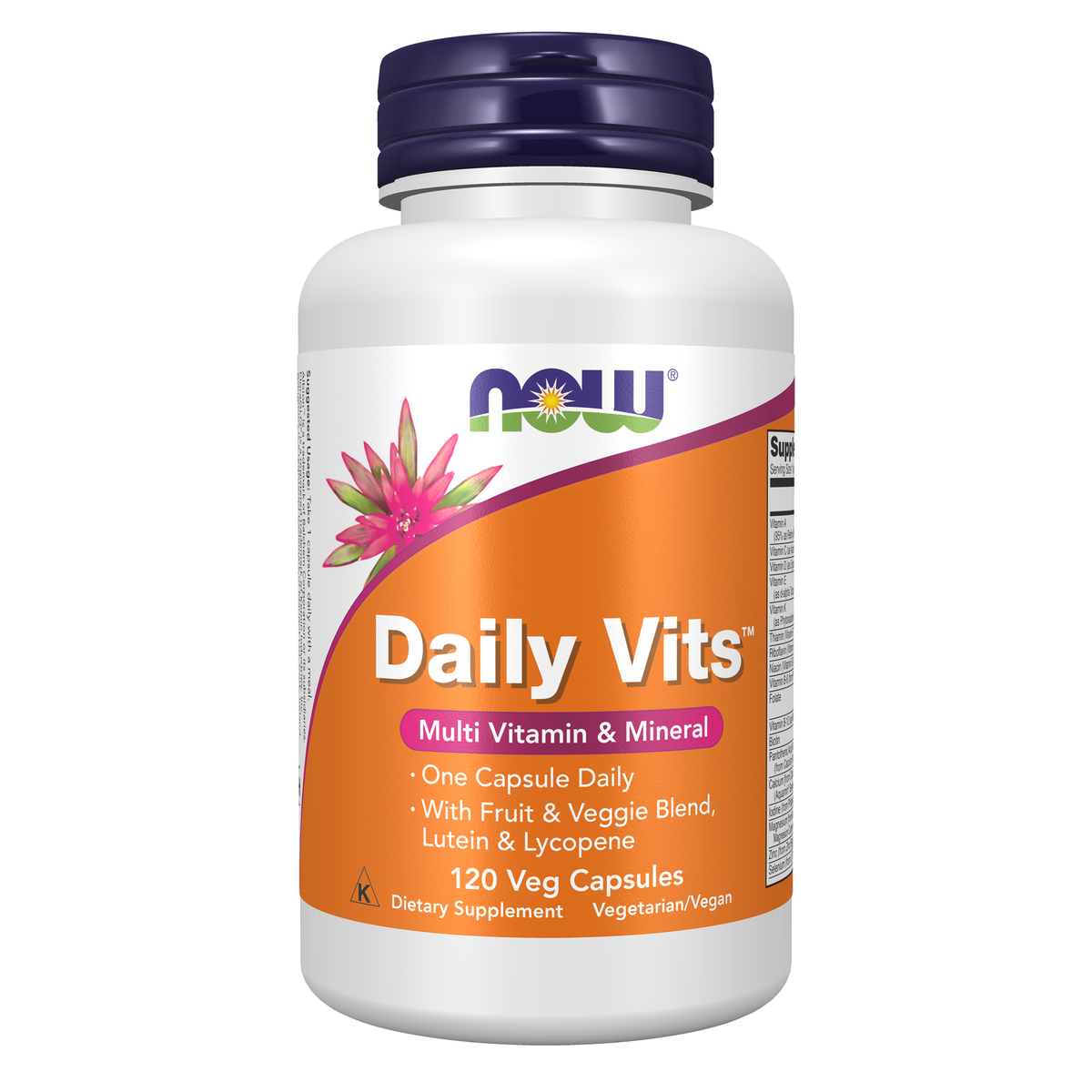NOW Foods Daily Vits™ - 120 Veg Capsules / Daily Vits™ - 120 kapsułek roślinnych