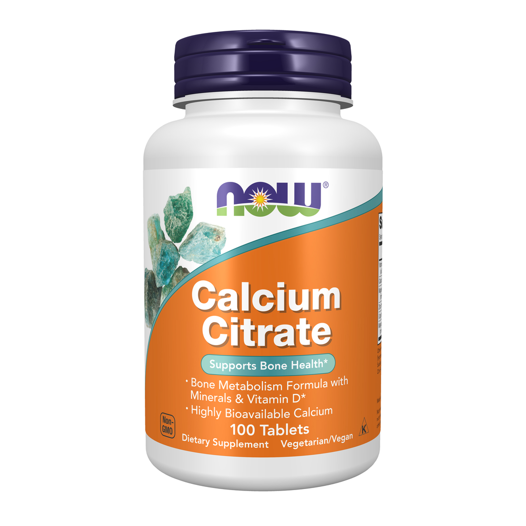 NOW Foods Calcium Citrate - 100 Tablets / cytrynian wapnia - 100 tabletek
