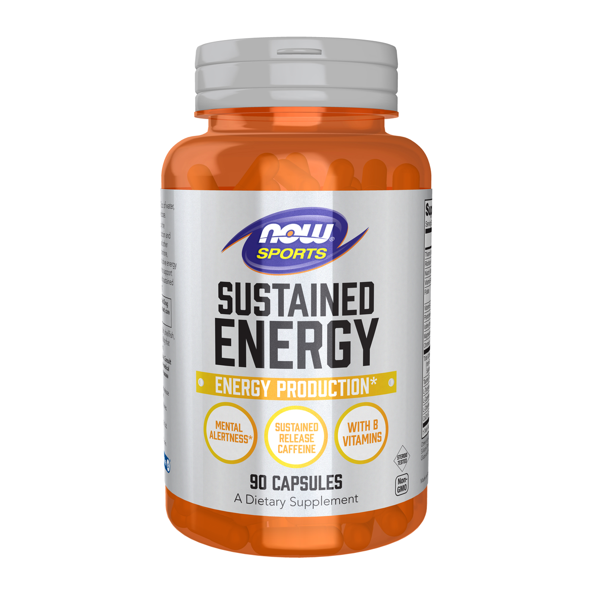 NOW Foods Sustained Energy - 90 Capsules / Sustained energia - 90 kapsułek