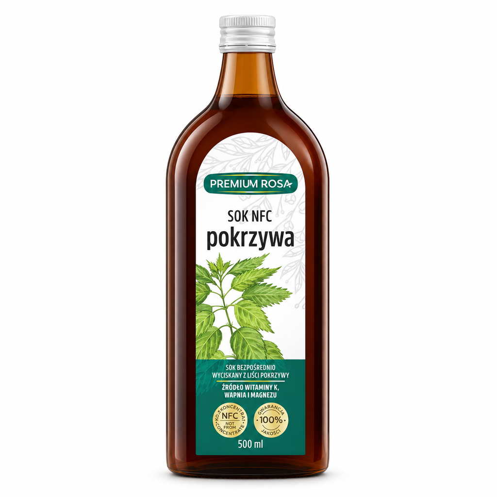 Pokrzywa Sok z pokrzywy 500ml | Nettle Juice - Natural Iron & Detox Support - Apteczka | Proton Nutrition