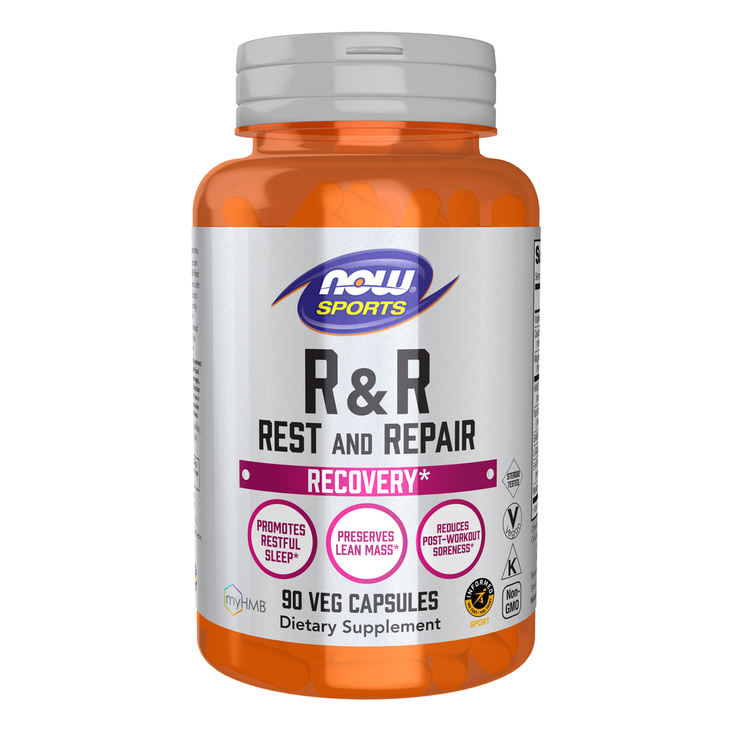 NOW Foods R & R Rest and Repair - 90 Veg Capsules / R & R Rest i Repair - 90 kapsułek roślinnych