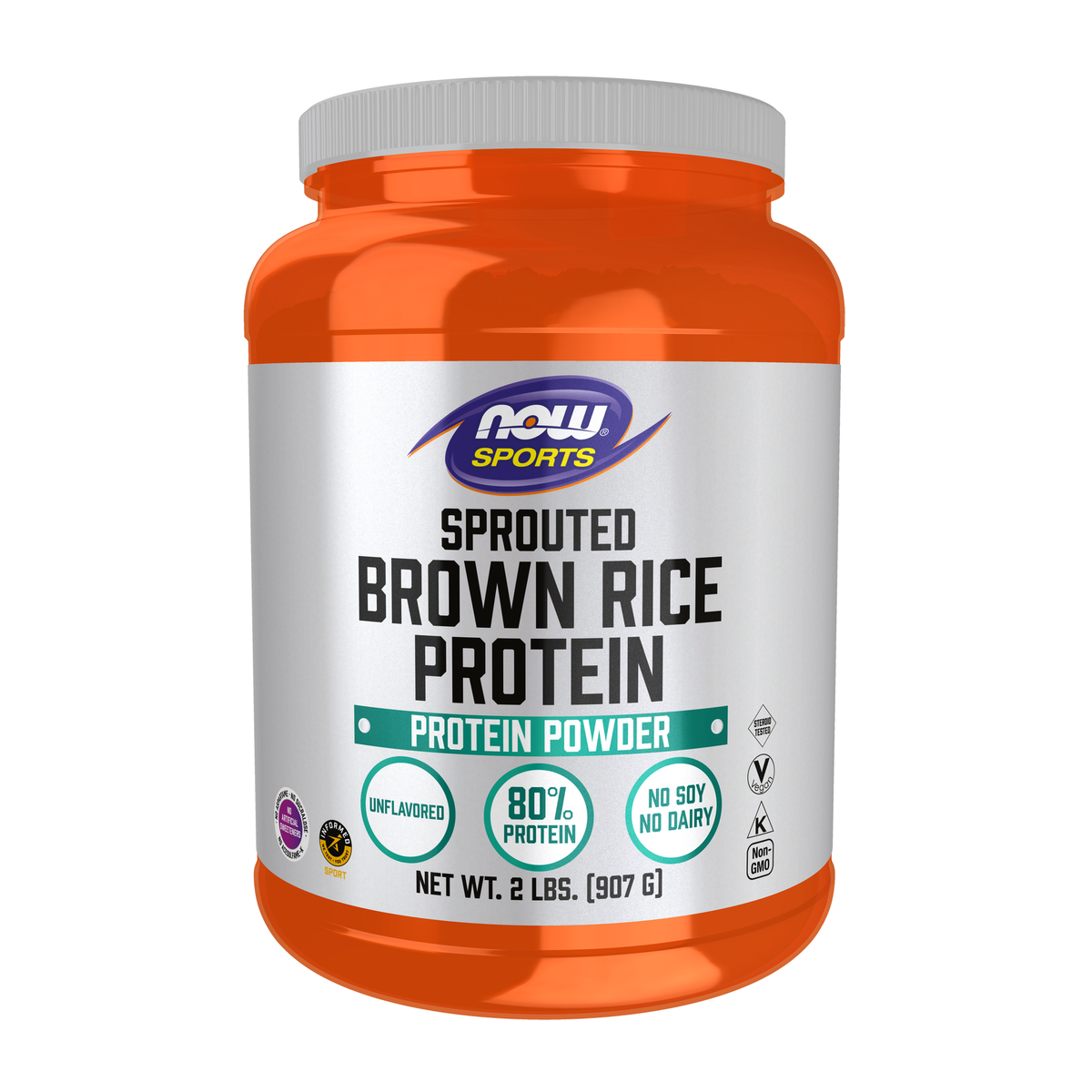 NOW Foods Sprouted Brown Rice Protein - 2 lbs. / Sprouted brązowy ryż białko - 2 lb