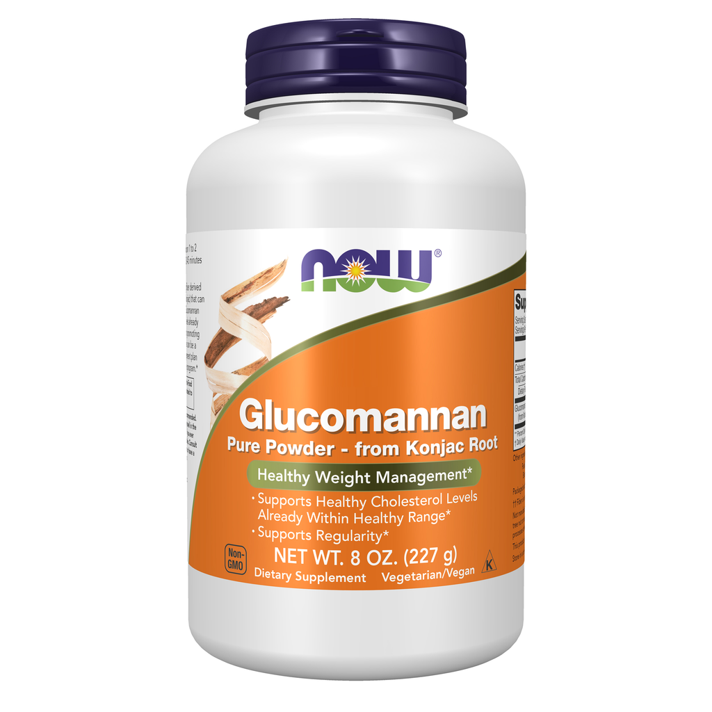 NOW Foods Glucomannan Pure Powder - 8 oz. / glukomannan czysty proszek - 8 oz.