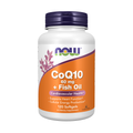 NOW Foods CoQ10 60 mg + Fish Oil – 120 Softgels / CoQ10 60 mg + olej rybi – 120 kapsułek miękkich
