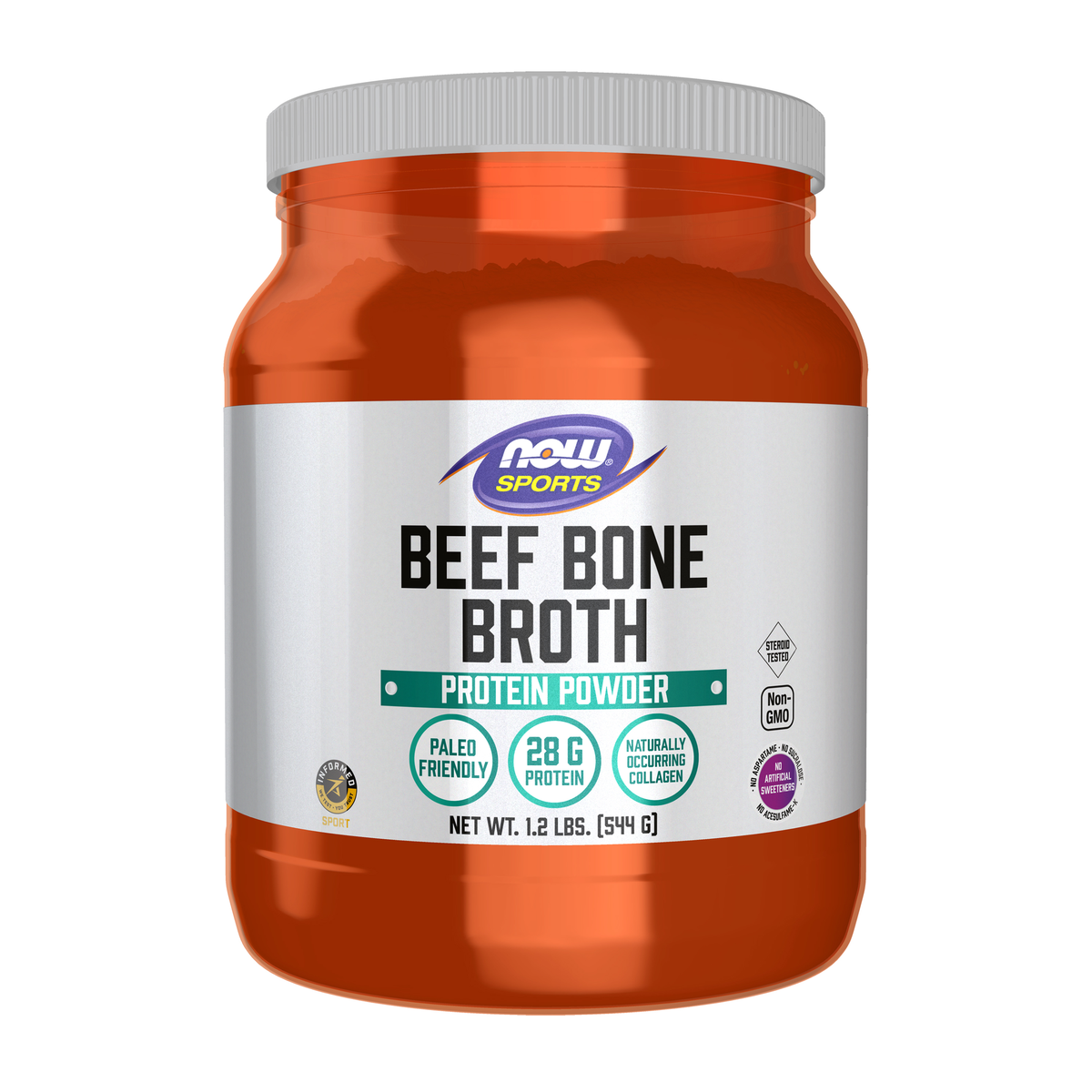 NOW Foods Bone Broth, Beef Powder - 1.2 Lbs. / kości Broth, Beef proszek - 1.2 lb
