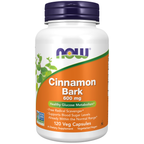 NOW Foods Cinnamon Bark 600 mg - 120 Veg Capsules / cynamon Bark 600 mg - 120 kapsułek roślinnych