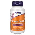 NOW Foods Grape Seed - 100 Veg Capsules / pestki winogron - 100 kapsułek roślinnych
