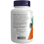 NOW Foods Calcium Citrate - 120 Veg Capsules – Label details / Etykieta producenta