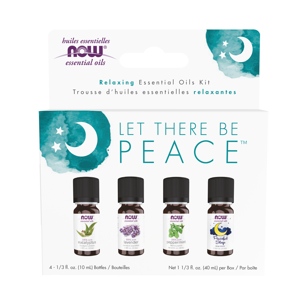 NOW Foods Let There Be Peace & Quiet Essential Oils Kit / Let There Be Peace & Quiet olejki eteryczne Kit