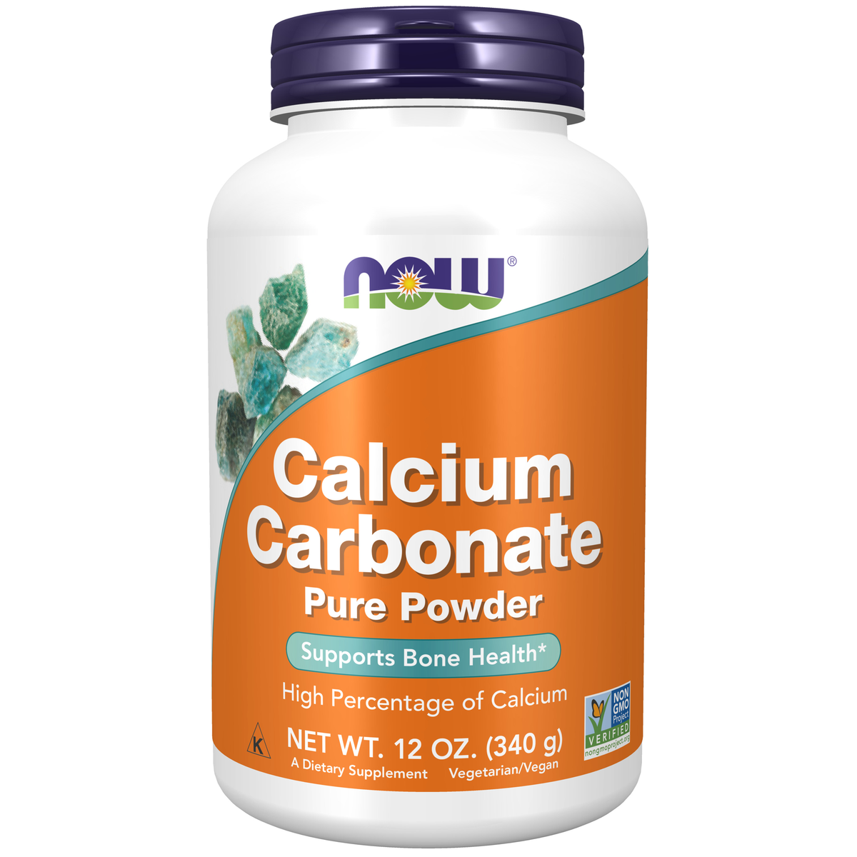 NOW Foods Calcium Carbonate Powder - 12 oz. / węglan wapnia proszek - 12 oz.