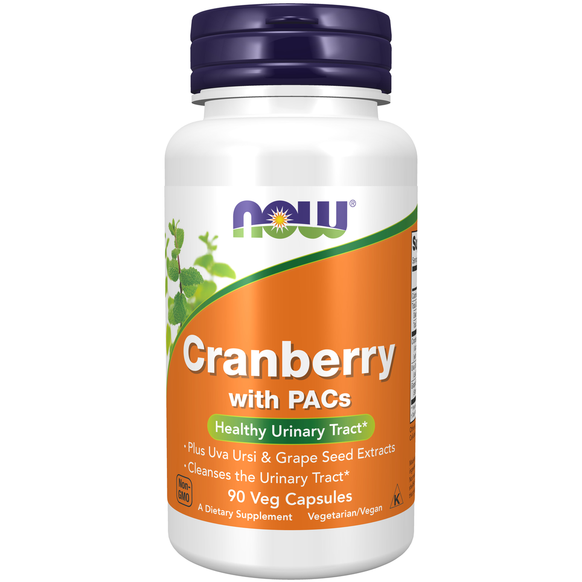 NOW Foods Cranberry with PACs - 90 Veg Capsules / żurawina z PACs - 90 kapsułek roślinnych