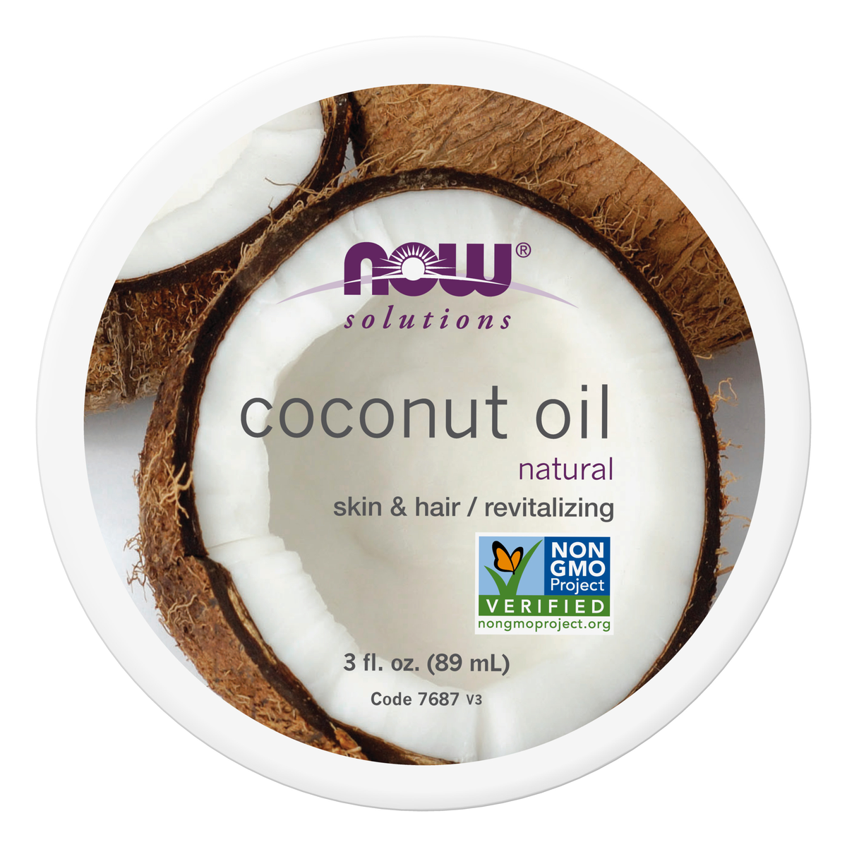 NOW Foods Coconut Oil - 3 fl. oz. / olej kokosowy - 3 fl oz