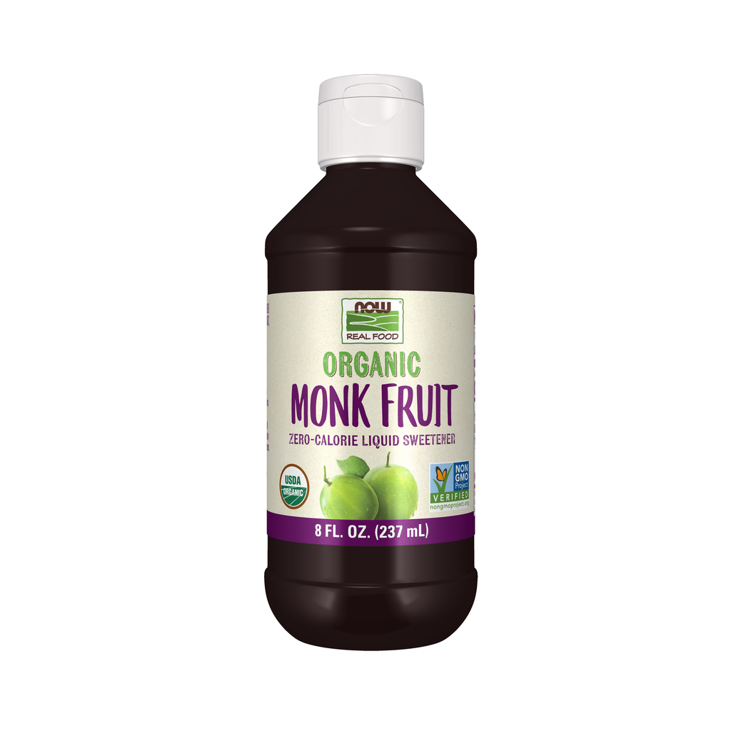 NOW Foods Monk Fruit Liquid, Organic - 8 fl. oz. / owoc mnicha płyn, produkt ekologiczny - 8 fl oz