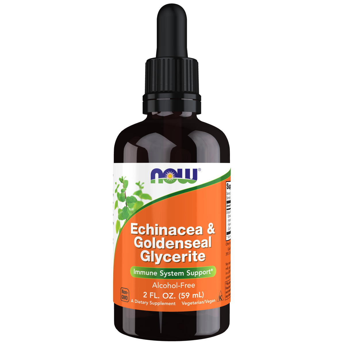 NOW Foods Echinacea & Goldenseal Glycerite - 2 oz. / jeżówka & gorzknik Glycerite - 2 oz.