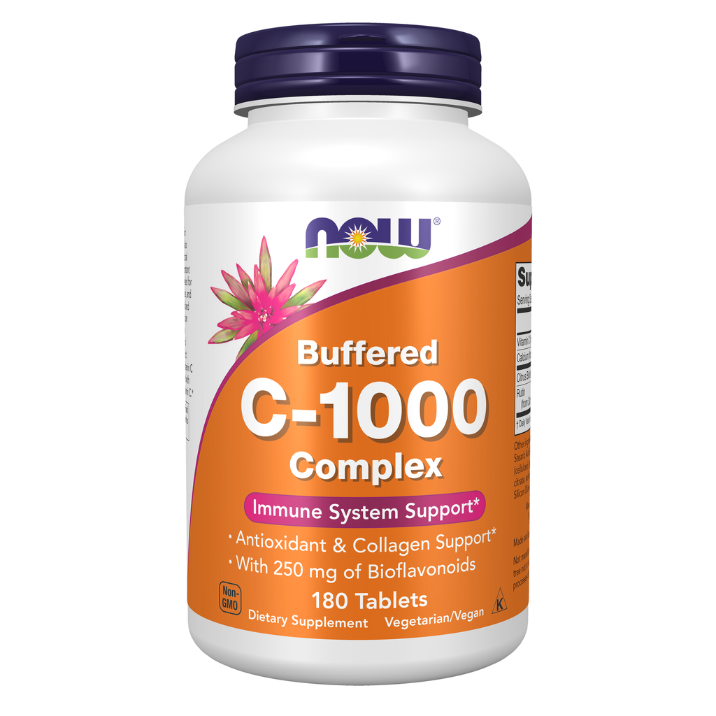 NOW Foods Vitamin C-1000 Complex - 180 Tablets / witamina C-1000 kompleks - 180 tabletek
