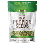 NOW Foods Pumpkin Seeds, Raw & Unsalted - 16 oz. / pestki dyni, surowe i niesolone - 16 oz.
