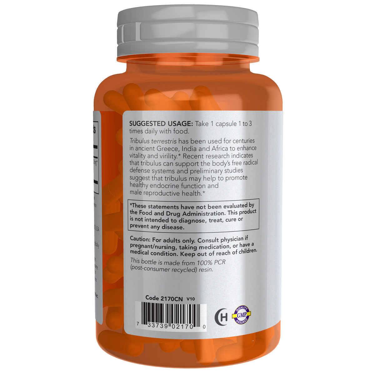 NOW Foods Tribulus 500 mg - 100 Veg Capsules – Apteczka
