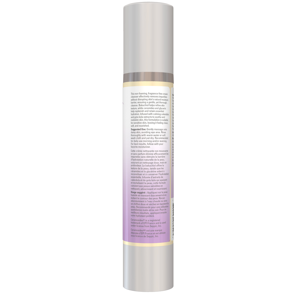 NOW Foods Gentle Balance, Cream Cleanser, 4 fl oz (118 mL) – Right label / Etykieta producenta