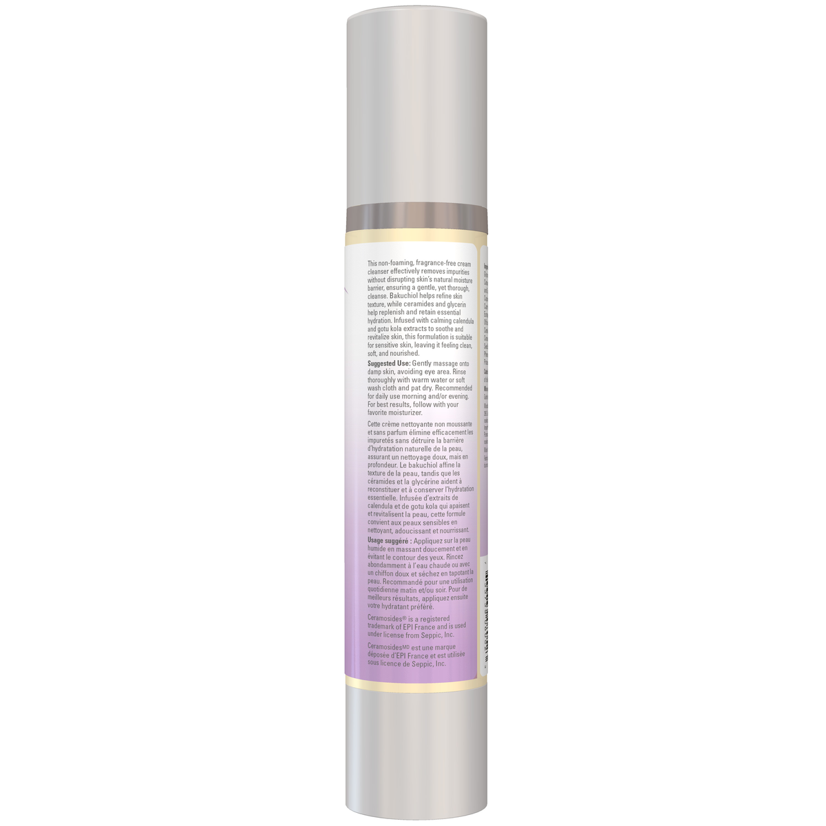 NOW Foods Gentle Balance, Cream Cleanser, 4 fl oz (118 mL) – Right label / Etykieta producenta