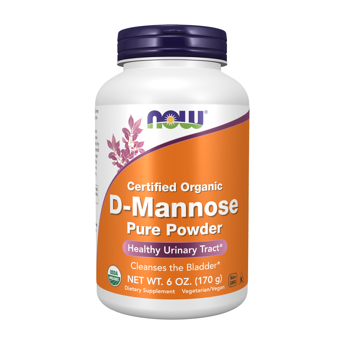 NOW Foods D-Mannose, Pure Powder - 6 oz. / D-Mannose, czysty proszek - 6 oz.