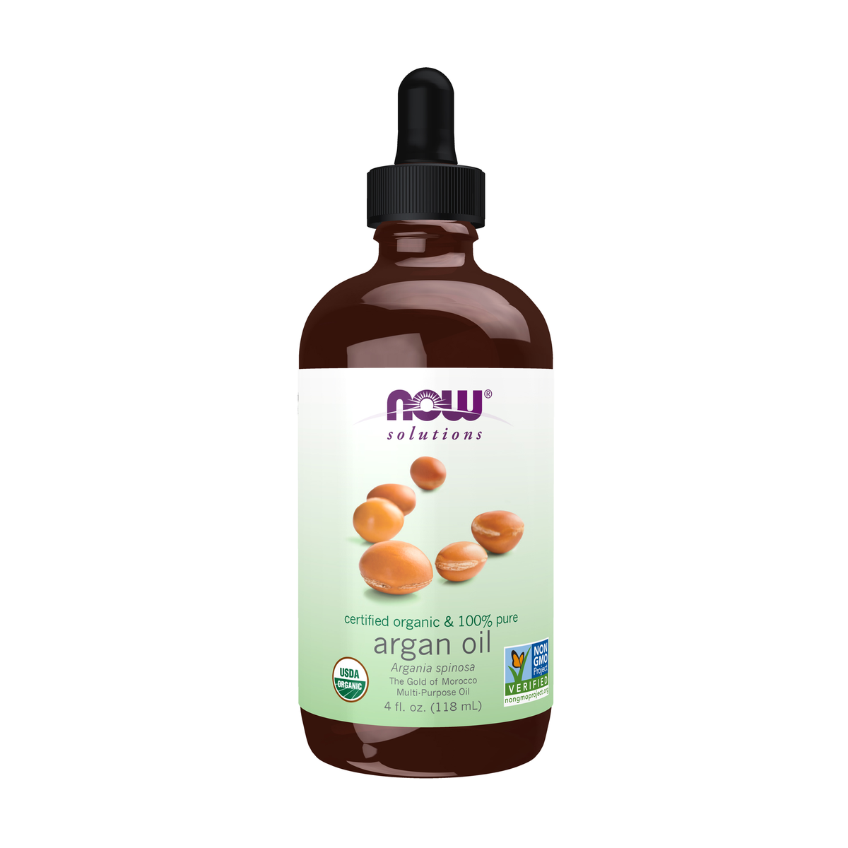 NOW Foods Argan Oil, Organic - 4 fl. oz. / Argan olejek, produkt ekologiczny - 4 fl oz