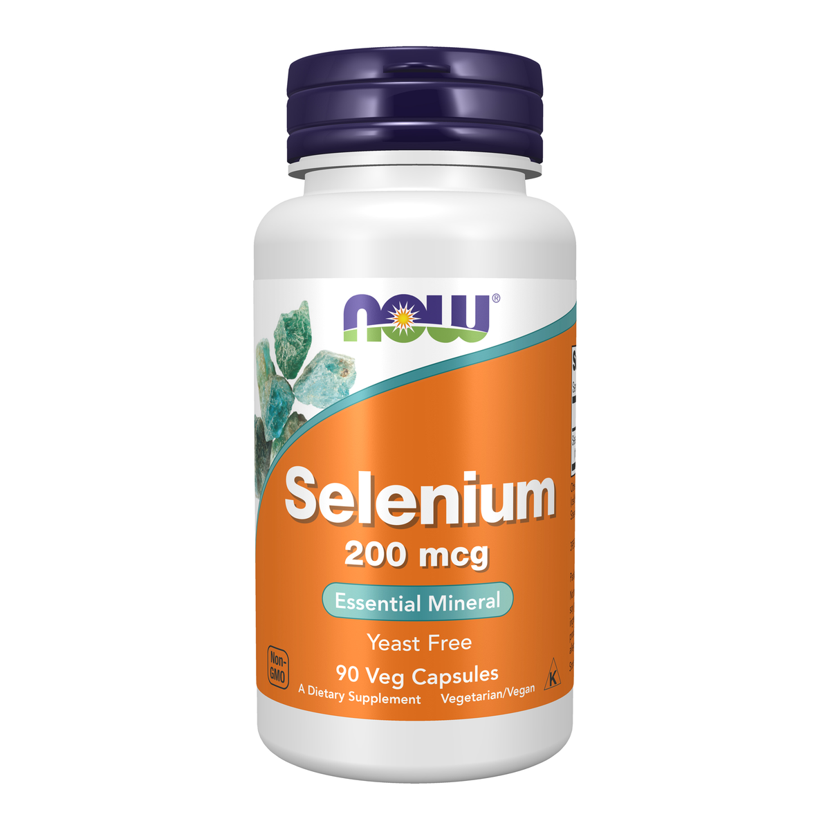 NOW Foods Selenium 200 mcg - 90 Veg Capsules / selen 200 mcg - 90 kapsułek roślinnych