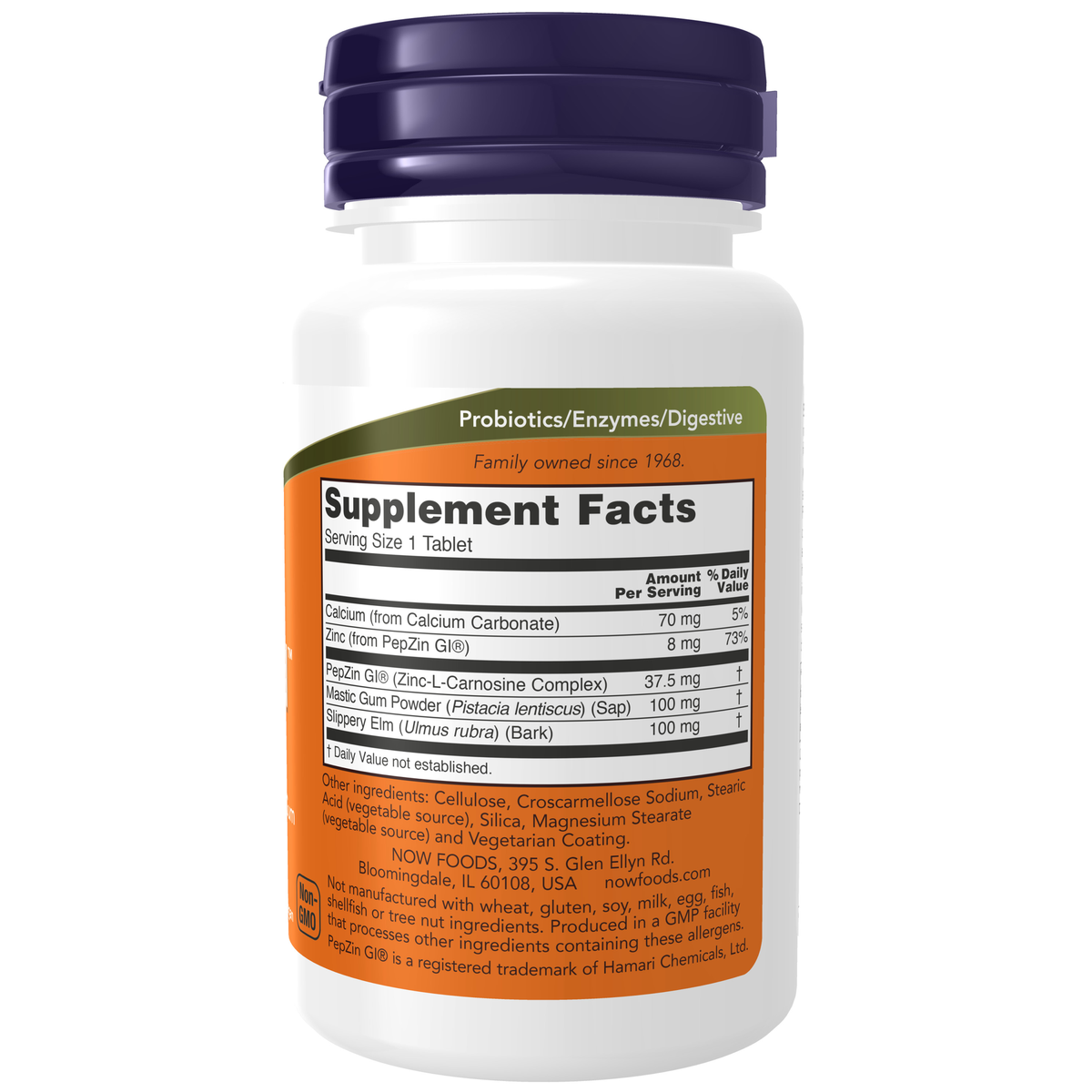 NOW Foods Ulcetrol™ - 60 Tablets – Right label / Etykieta producenta