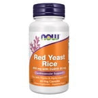NOW Foods Red Yeast Rice 600 mg with CoQ10 30 mg - 60 Veg Capsules / czerwony Yeast ryż 600 mg z CoQ10 30 mg - 60 kapsułek roślinnych
