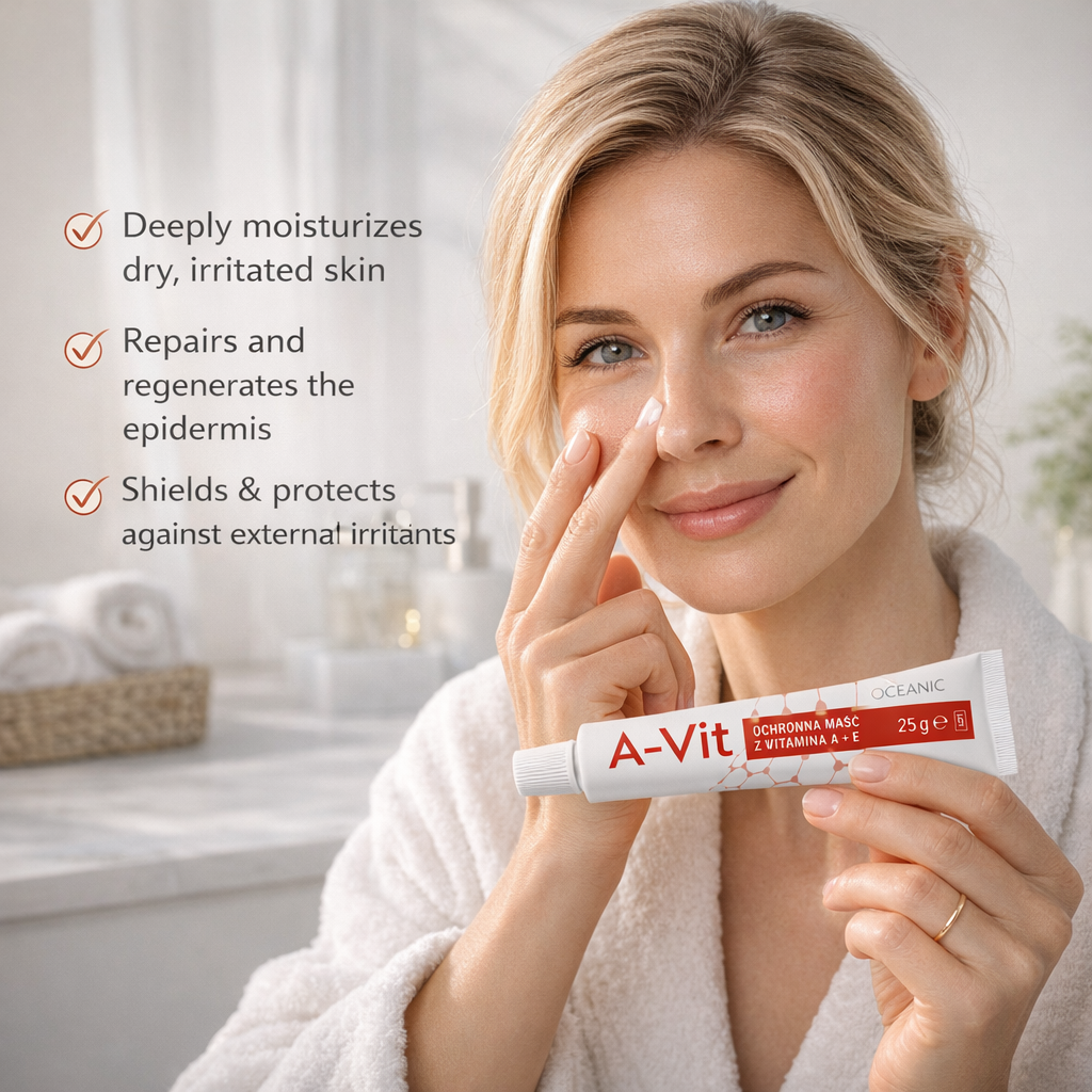 A-Vit Protective Ointment with Vitamin A + E 25g, Oceanic lifestyle Polska Apteczka