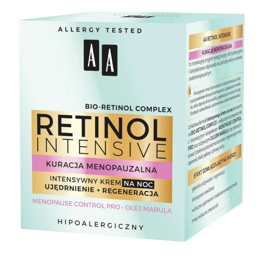 AA Retinol Intensive Menopausal Treatment Active Night Cream for Firming and Regeneration