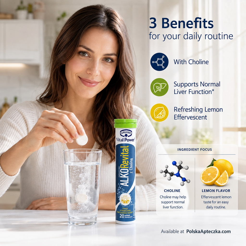 ALKORevital with Choline 20 Tablets Kruger Lifestyle
