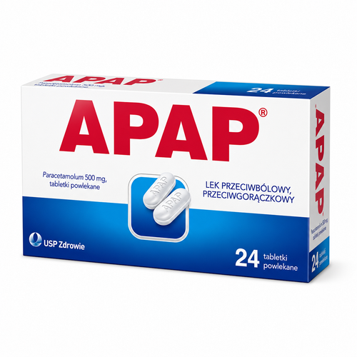 APAP Paracetamol 500 mg Pain Relief 24 Tablets