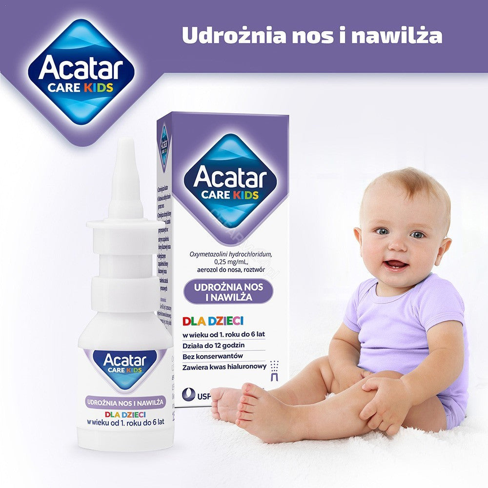 Acatar spray for children 15ml with baby image