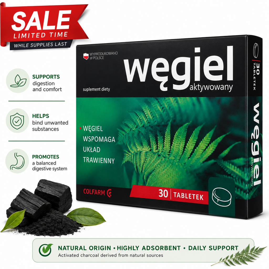 Activated Charcoal 30 tablets Colfarm SALE